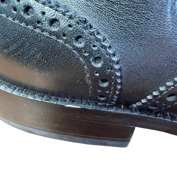 COLE HAAN Mens Wingtip Oxfords Shoes Size 10M C12209 Black - Picture 12 of 12